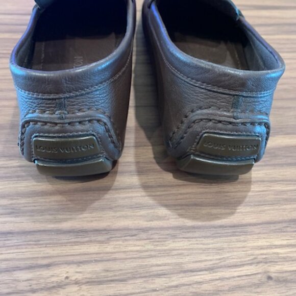 Louis Vuitton Men's Lombok Brown Leather Loafers - Picture 6 of 12